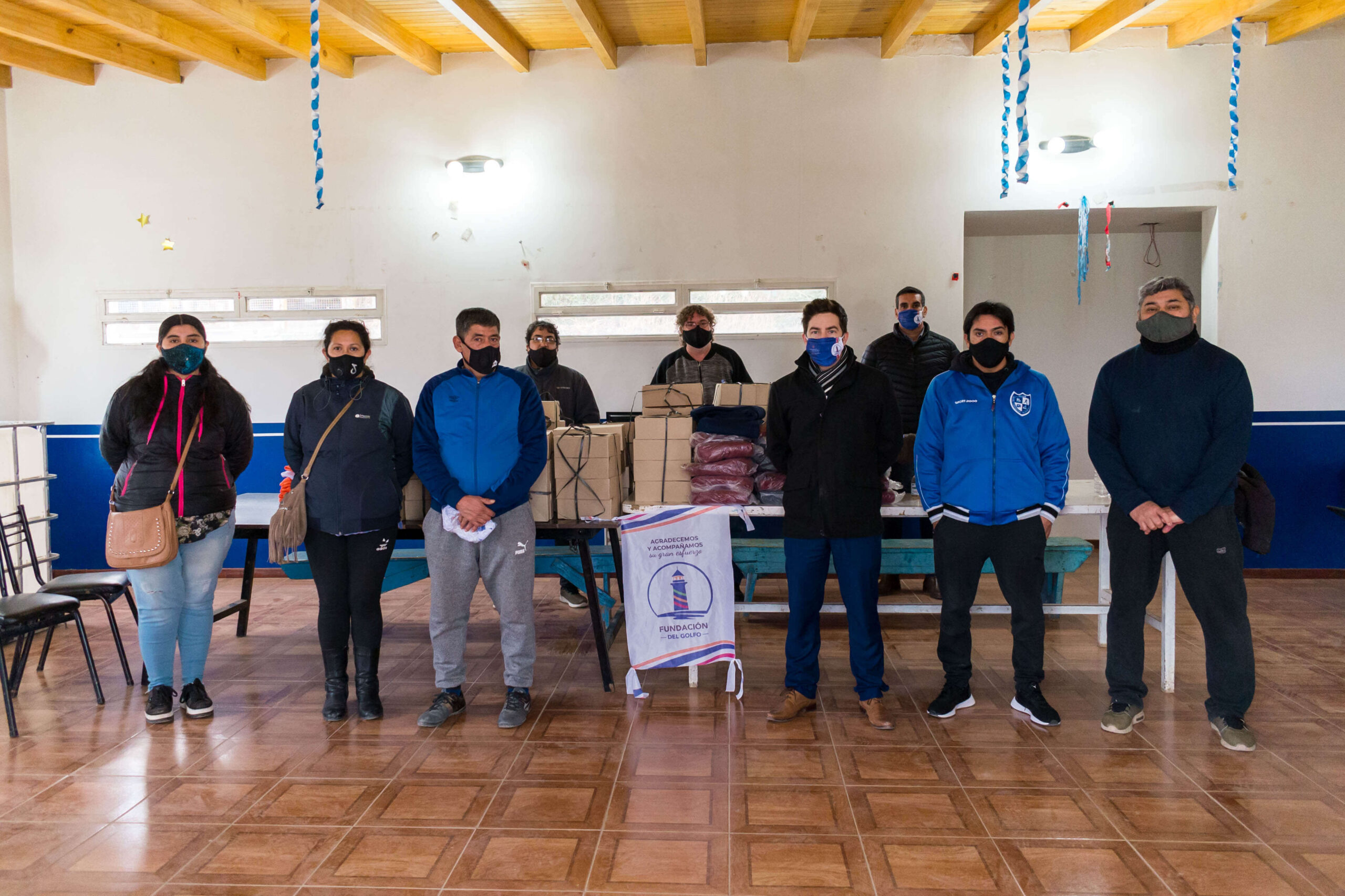 Visita y donación de elementos deportivos al Club Gral. San Martin en su Aniversario nº 54