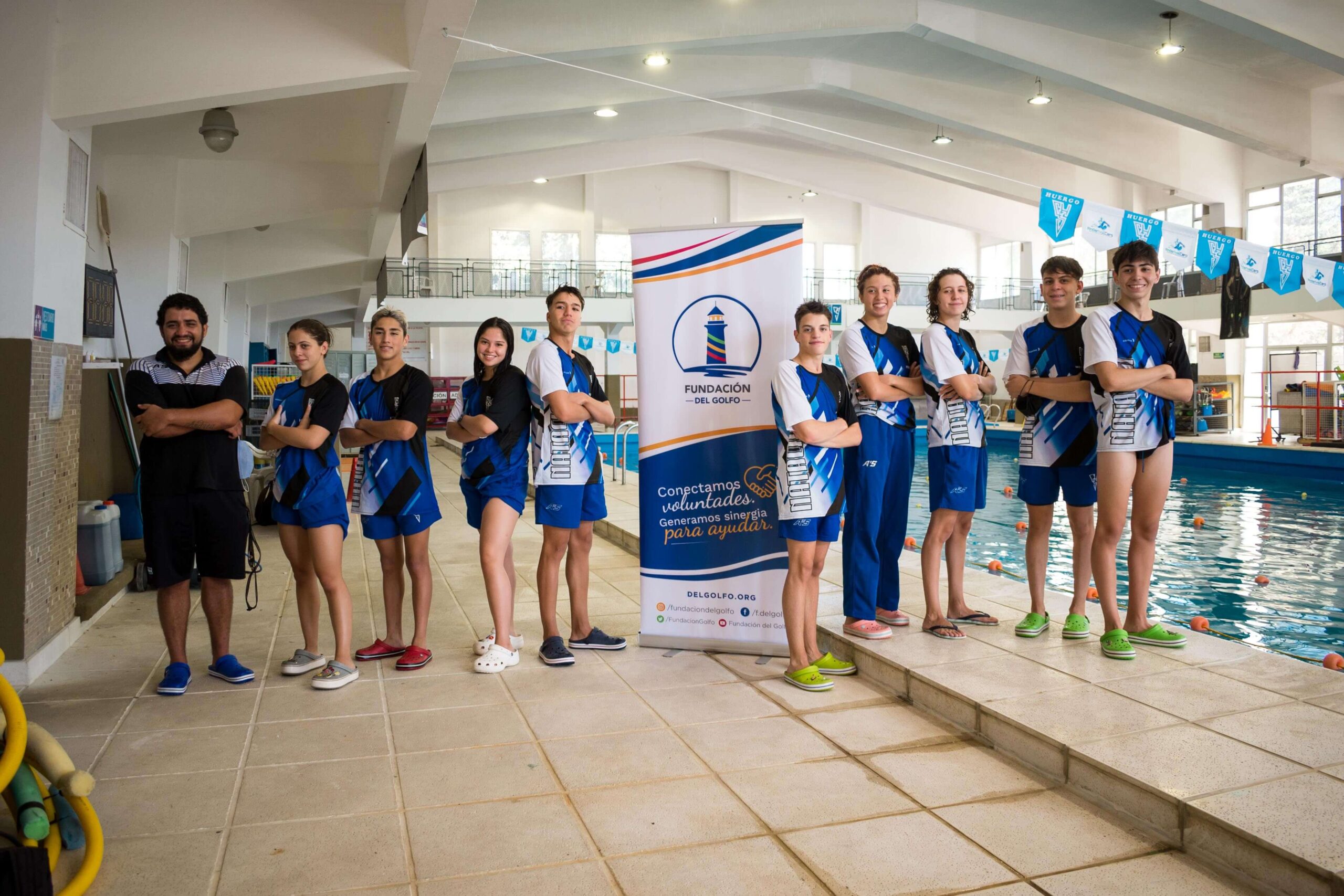 FdG acompañó al equipo de natación del Club Huergo en el “Campeonato República de Natación Cadetes y Juveniles”