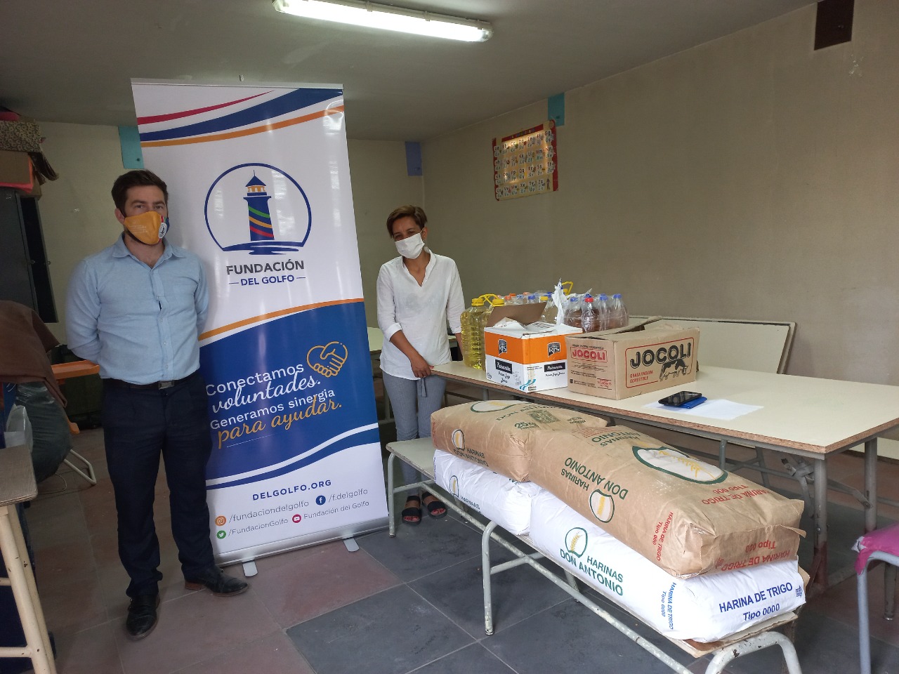 Fundación Del Golfo entregó donaciones para el Merendero “Pequeños Gigantes”